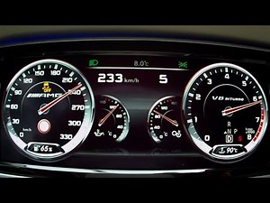 Mercedes S 63 AMG 2014 W222 - acceleration 0-230 km/h, test driving moments