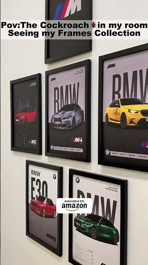 BMW Posters for Wall | Car Frames Poster for Room | Hostel Room Decor Ideas | Amazon Finds