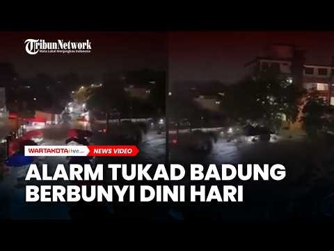 Alarm Meraung Raung Siaga Banjir, di Pasar Badung, Denpasar, Bali