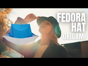 Easy Origami Fedora Hat Tutorial: Folded Design for Fun and Decoration