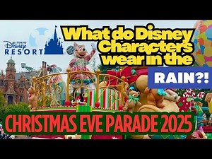 Tokyo Disney Resort Christmas Parade on Christmas Eve 2025 - rainy day version!