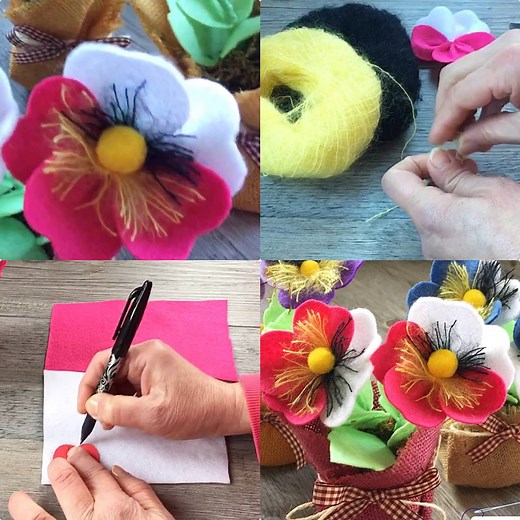 Hello everybody!!!! With this video, Maria Mancini show you how to make a simple felt violet !!! Enjoy with creativemamy Please follow us on YouTube and Instagram www.youtube.com/c/creativemamy www.instagram.com/creativemamy | CreativeMamy