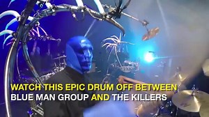 29K views · 687 reactions | Throwback to Blue Man Group's killer () drum-off in Las Vegas with, you guessed it, The Killers  | Blue Man Group | Facebook
