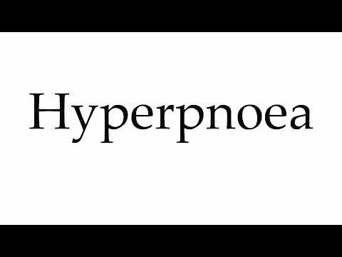 How to Pronounce Hyperpnoea