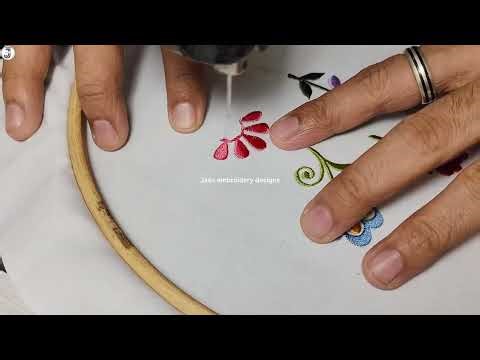 7 Easy Flower Buti Design | Beautiful All Over Machine Embroidery