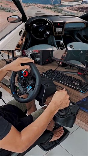 POV: You finally stop using a controller 🏎️🔥Logitech Racing Wheel hits different.