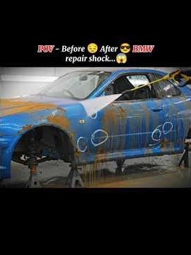 POV - Before 😔 After 😎 BMW repair shock...😱 | #shorts #gtr #shortsfeed