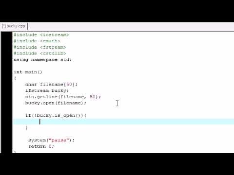 C++ Tutorial - 24 - Reading From a File