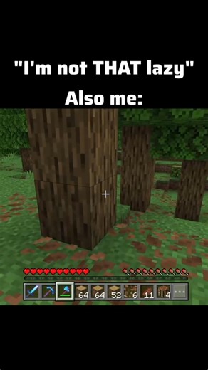 "I'm not that lazy..."