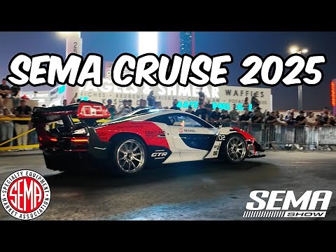 SEMA Cruise 2025 - Epic Custom Show Cars and Extreme Modified Trucks Roll out of SEMA Show 2025 [4K]