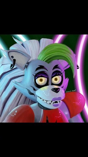 How to Draw Roxanne Wolf on Procreate #ytshorts #art #digitalart #procreate #roxy #fnaf #game #wolf