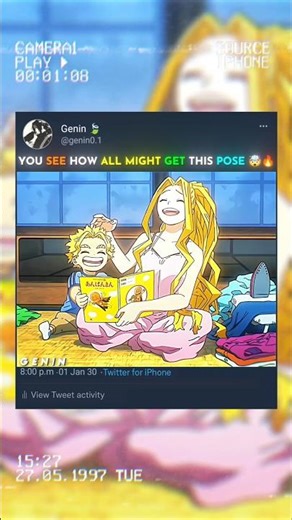 All might get his Pose from His Mom 🤯🔥#myheroacademia #edit #mha #amv #anime