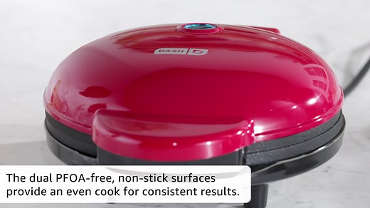 Watch Dash 8” Express Electric Round Griddle for for Pancakes, Cookies, Burgers, Quesadillas, Eggs & ot... on Amazon Live