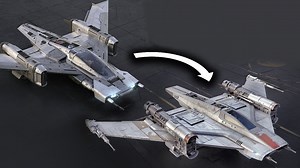 Redesigned Porsche Star Wars Ship Is More Starfighter, Less Taycan