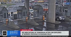 Video shows car crash at US-Canada border crossing