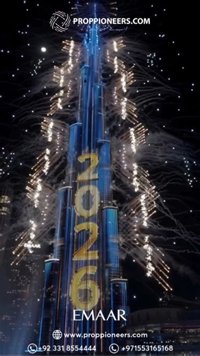 Emaar Downtown Dubai ushered in 2026 with an unforgettable celebration ✨ From the mesmerizing Dubai Fountain to spectacular fireworks illuminating the Burj Khalifa, the night was truly magical. 📲 WhatsApp: 92331 8554444 📲Dubai Number : 971553165168 ✅ Connect with us on Social Media 📣 ✔ Facebook: https://www.facebook.com/proppioneers ✔ YouTube: https://www.youtube.com/@Proppioneers ✔ Instagram: https://www.instagram.com/proppioneers ✔ LinkedIn: https://lnkd.in/dCtdE8AH #Emaar #DowntownDubai #B