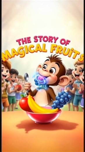 🏆 1. “Magic Monkey Learns Colors 🌈 | Fun Kids Song | Colorful Fruits for Toddlers 🍎🍌🍇”