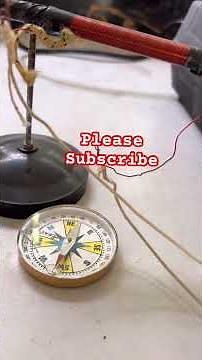 Magnetic Compass Deflection | Oersted’s Experiment | Class 10 Science Short”
