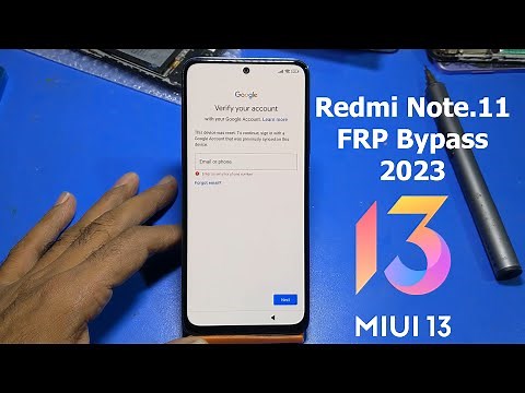 REMI NOTE 11 FRP Bypass | Redmi MiUi 13 FRP Bypass (2023)