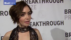 Hilary Swank looks elegant in teal gown at Breakthrough Prize