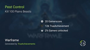 Pest Control achievement in Warframe