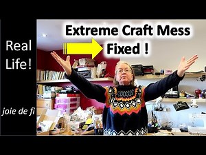⚠️Real Life Mess‼️EXPOSING & CLEARING My CRAFT ROOM DISASTER