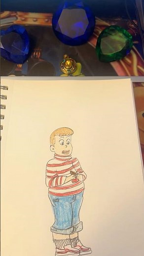 Augustus Gloop drawing from Charlie and The Chocolate Factory 2005