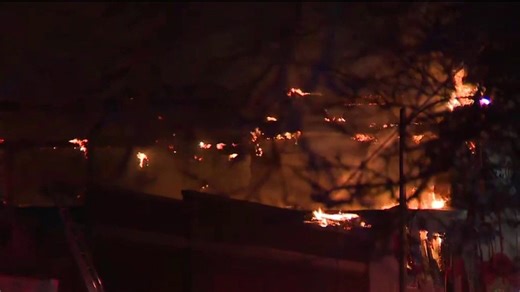 Crews battle 5-alarm storage facility fire in Milwaukee
