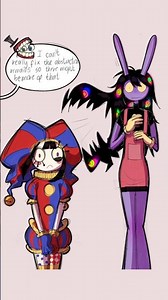 Jax's Abstracted Hair Monster!?😈Jax x Pomni❤️The Amazing Digital Circus Comic Dub