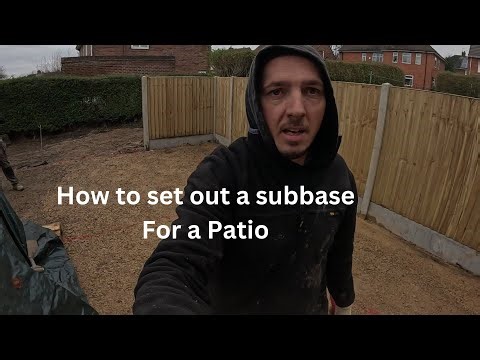 The best way to install a patio subbase.
