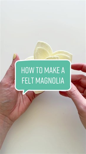 DIY Felt Magnolia Flower Tutorial