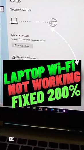 How to fix laptop Wi-Fi not working | Laptop Wi-Fi Not Working | Wi-Fi Not Working #wifi
