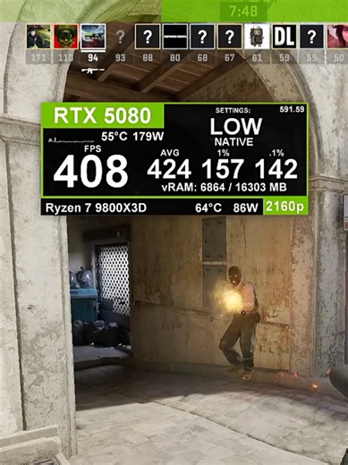 LOW vs HIGH in 4K 3840x2160 Counter Strike 2 | counter strike 2