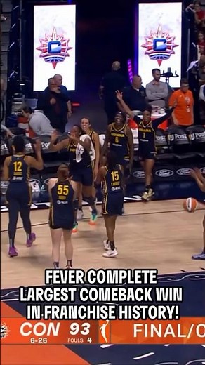 🚨 Indiana Fever 21pt COMEBACK WIN vs Connecticut Sun | WNBA women's basketball #wnba