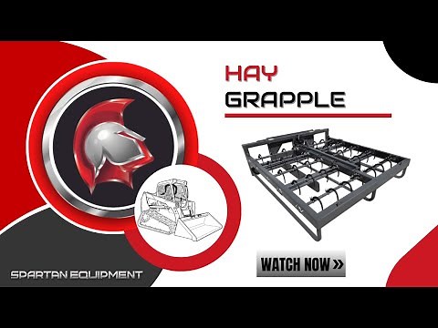 Spartan Equipment Skid Steer Hay Accumulator Grapple
