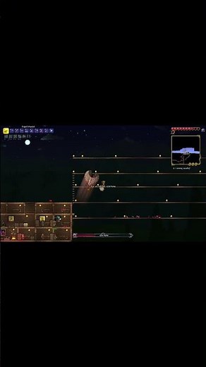 Fight the Eye of Cthulhu boss. terraria 1.4.5#terraria #boss #bossfight #gaming #gameplay