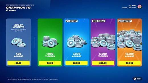 Fortnite Will Soon Let You Pay the Exact Amount for Items, Rather Than Buying More V-Bucks Than You Need