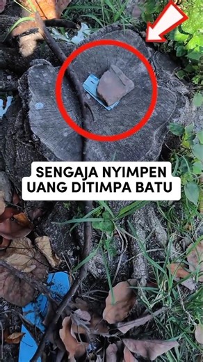 Kaget! Nemu Uang Ditimpa Batu Pinggir JALAN #shorts