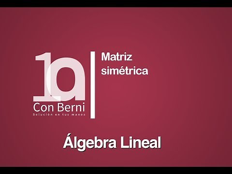 Matriz simétrica | Ejemplo 1