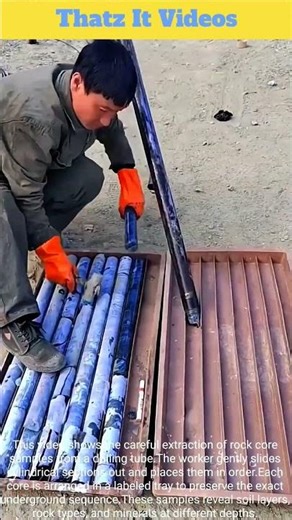 Rock Core Extraction: Drilling Sample Handling