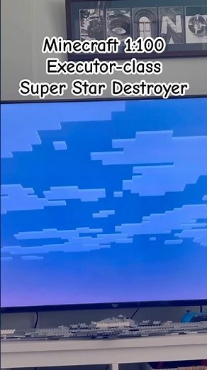 Minecraft Executor-class super star destroyer 1:100 scale Preview #minecraftstarwars
