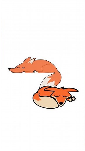 Dad,s snoring two foxes 💀🤯 #funny #animal #furry #trend #animation #cute #meme