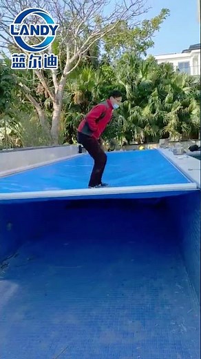🔥 LANDY PVC Track Automatic Pool Cover | Safe & Hands-Free Pool Solution