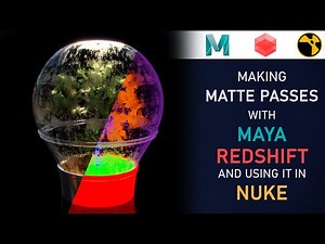 Making matte passes with Maya , Redshift and comping in Nuke