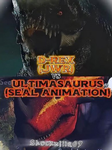 Ultimasaurus (Seal Animations) vs D-Rex (JWR) |#ultimasaurus #distortusrex #jurassicworldrebirth