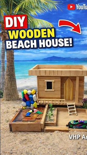 wooden house 🏚️ how to make #toyhouse #miniature