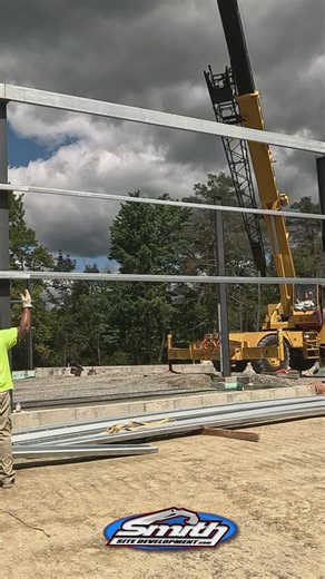1.4K views · 15 reactions | Safety Crane protocol followed for the roof girder installation at Broome-Tioga BOCES new Operation and Maintenace Building. #Construction #Roofing #BroomeTiogaBOCES #CraneWork #BuildingProject #SafetyFirst #HeavyEquipment #SmithSiteDevelopment | Smith Site Development | Facebook