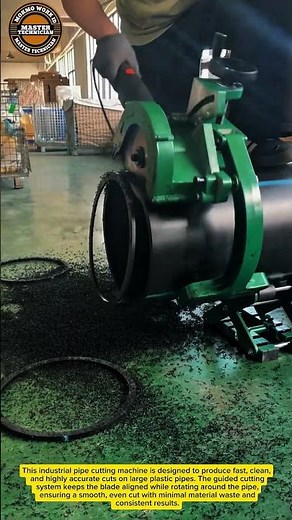 How This Industrial Pipe Cutter Makes Perfect Cuts in Seconds!