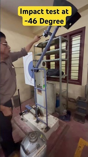 Impact test at lab #mechanicaltesting #testpreparation #mechanical