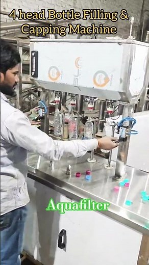 4 head hand Feed Water Rincing, Filling and Capping Machine